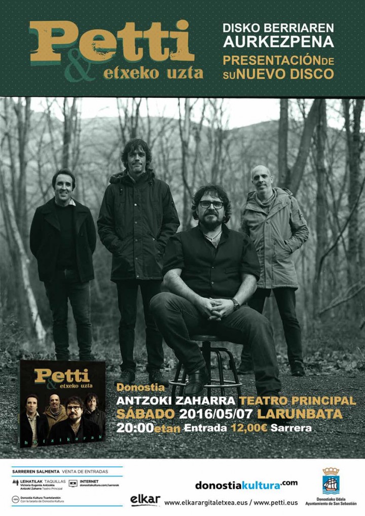 PETTI  &  ETXEKO  UZTA  “Hotzikarak”  diskoa  eta  Antzoki  Zaharreko  kontzertuaren  Prentsaurrekoa